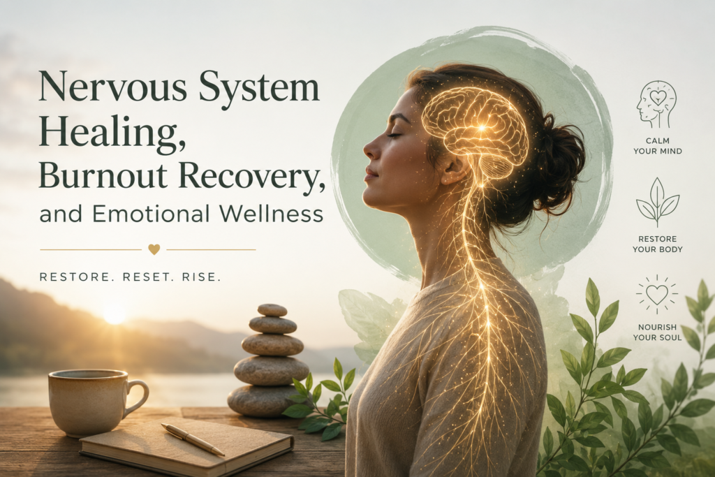 nervous system healing, burnout recovery, and emotional wellness